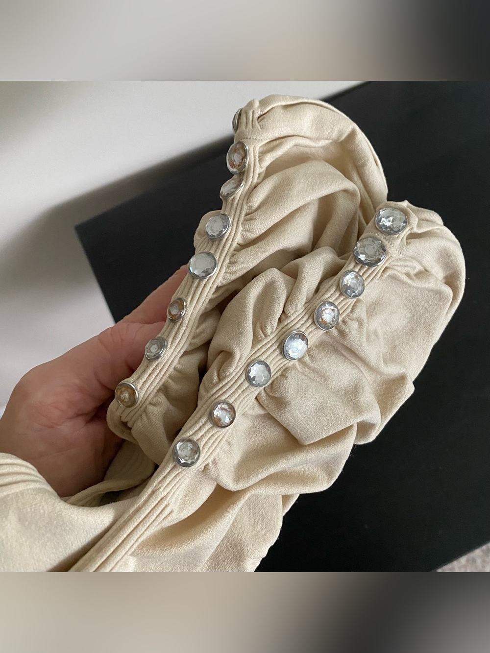 Beige With Stones Leggings